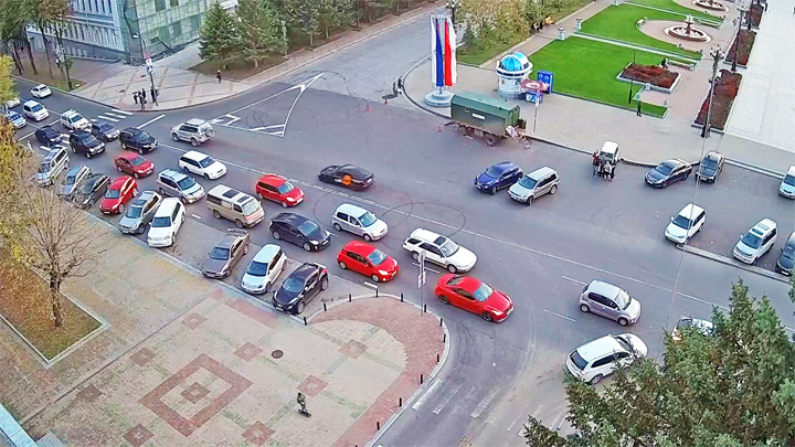 Онлайн веб-камера на улице Пушкина 54, Хабаровск (Хабаровск, Россия)